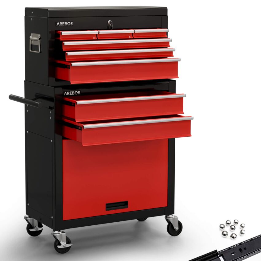 Dílenský vozík - 9 přihrádek - dvoubarevný