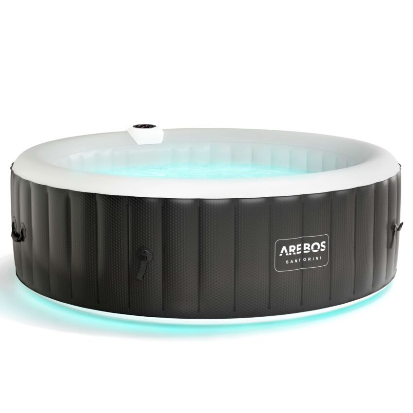 Kulat&yacute; l&aacute;zeňsk&yacute; baz&eacute;n Santorini s LED diodami 2400W