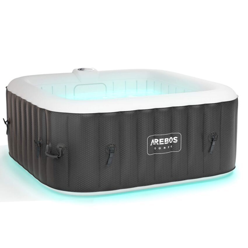 SPA baz&eacute;n "CORFU" LED čtvercem 2400W