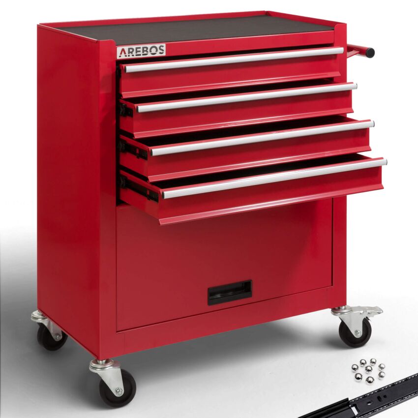 Dílenský vozík se 4 přihrádkami