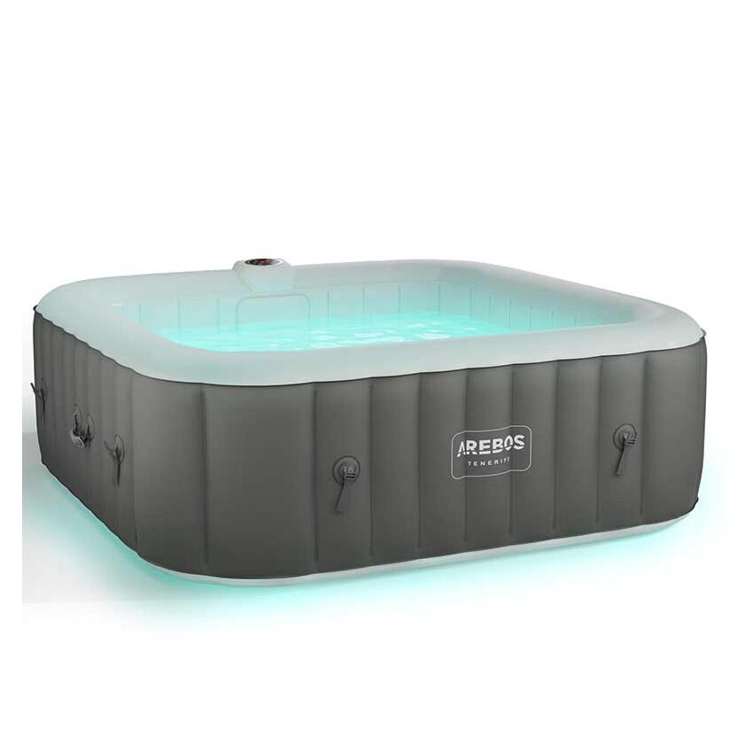 Čtvercový lázeňský bazén Tenerife s LED diodami 2400W