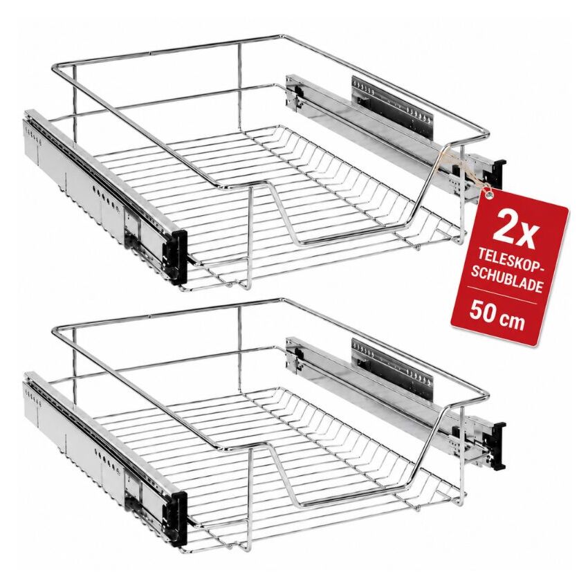 Teleskopická zásuvka 50 cm 2 kusy