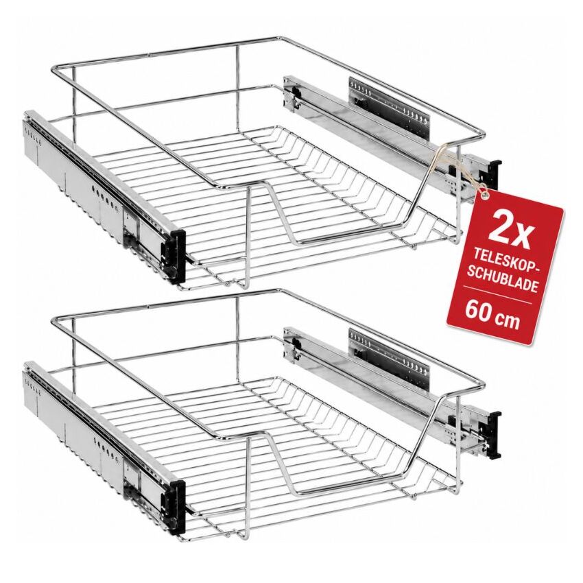 Teleskopická zásuvka 60 cm 2 kusy
