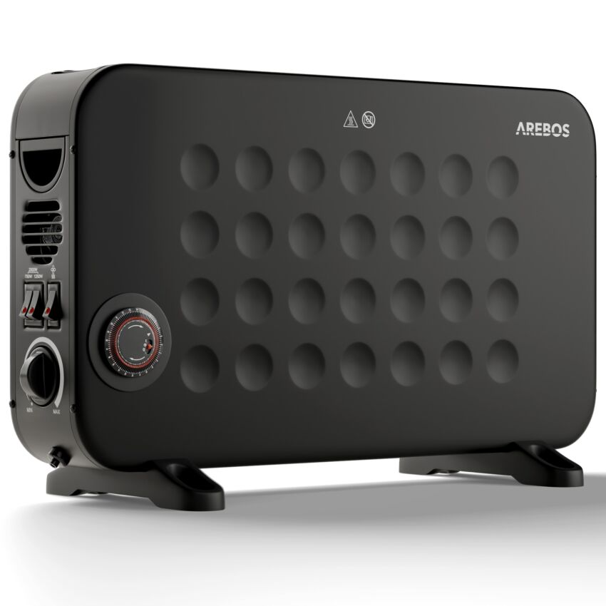 Konvektor 2000 W černý