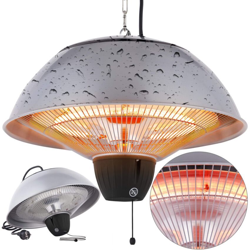 Stropní ohřívač 1500W - kulatý s tažnou šňůrou